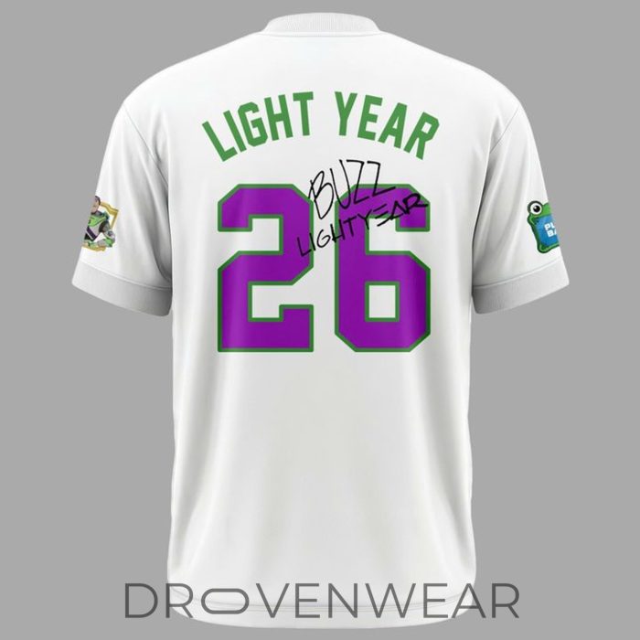Atlanta Braves Buzz Lightyear Toy Story 5 Fan Edition T-Shirt - Image 3