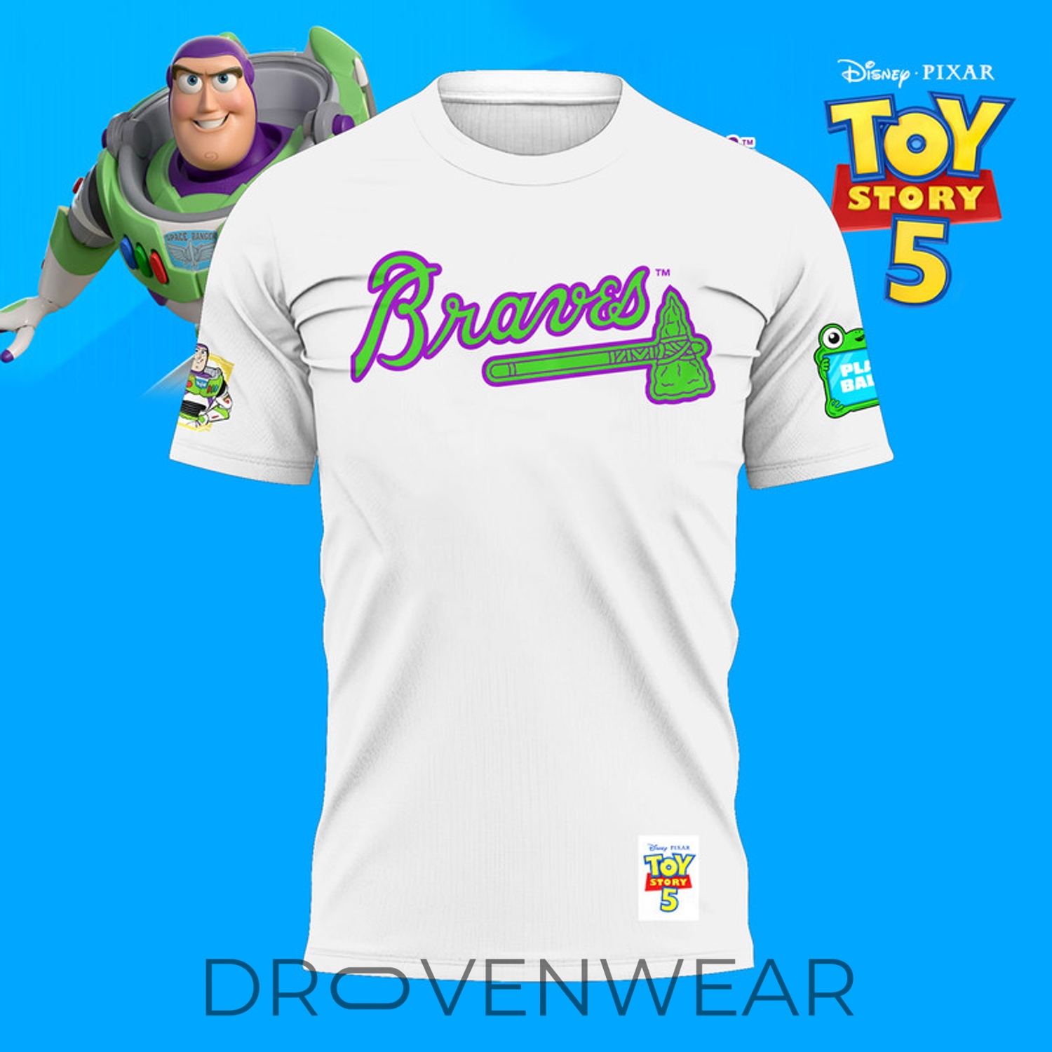 Atlanta Braves Buzz Lightyear Toy Story 5 Fan Shirt Atlanta Braves Buzz Lightyear Toy Story 5 Fan Shirt