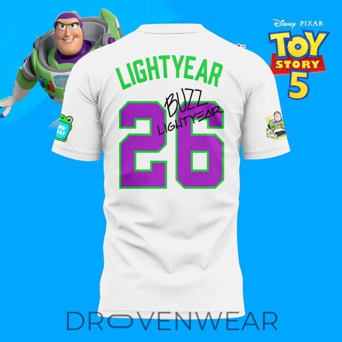 Atlanta Braves Buzz Lightyear Toy Story 5 Fan Shirt - Image 3
