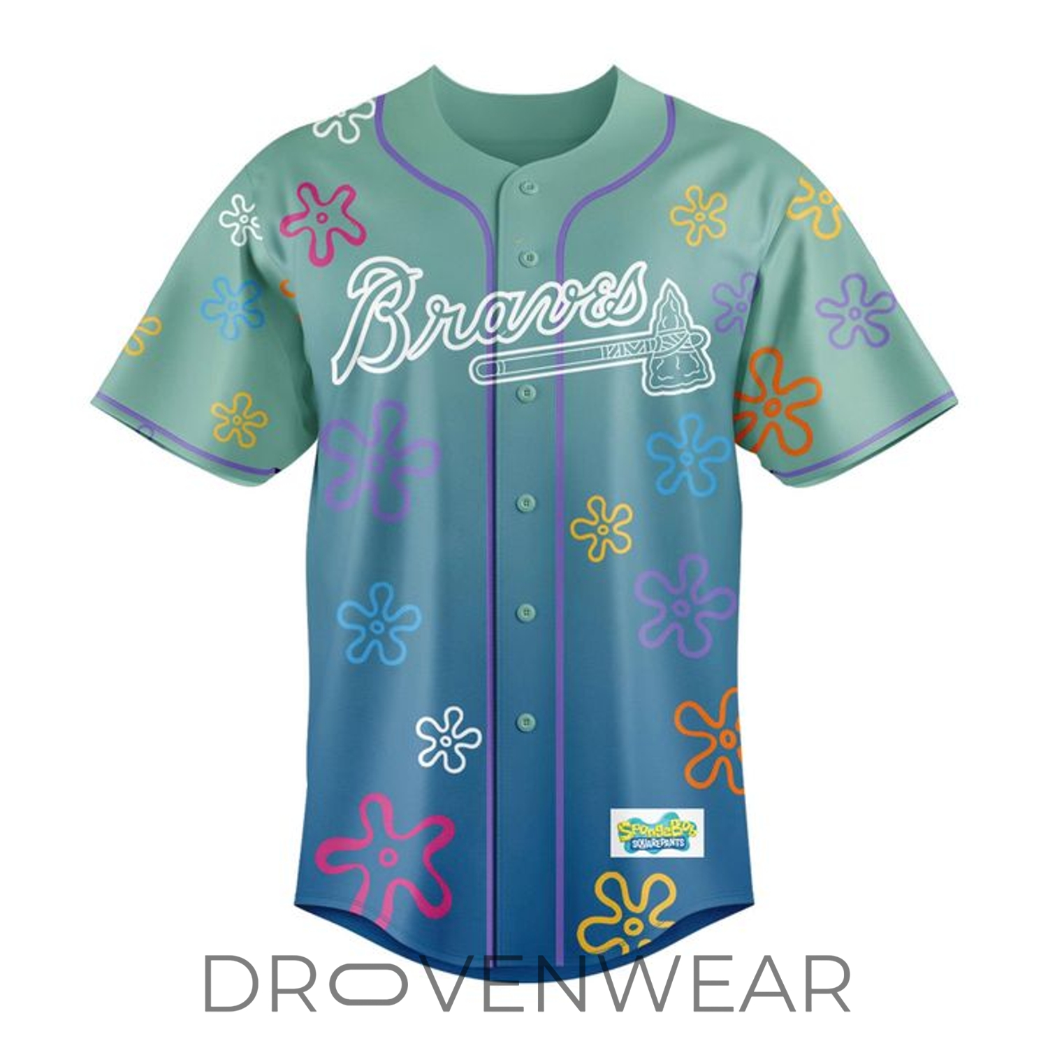 Atlanta Braves SpongeBob Night 2026 Limited Edition Baseball Jersey Atlanta Braves SpongeBob Night 2026 Limited Edition Baseball Jersey