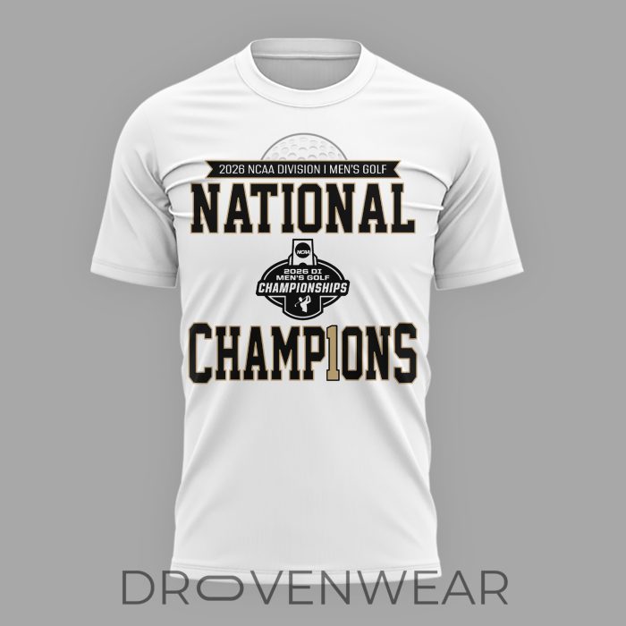 Auburn Tigers 2026 NCAA Men's Golf National Champions Celebration T-Shirt - Image 2