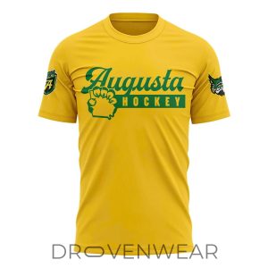 Augusta Lynx Yellow Green Stroke Graphic Shirt by Drovenwear.com