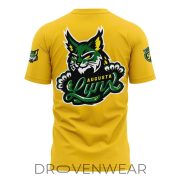 Augusta Lynx Yellow Green Stroke Graphic Shirt - Image 3