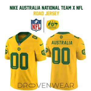 Australia Football Federation x NFL Special Road Jersey by Drovenwear.com