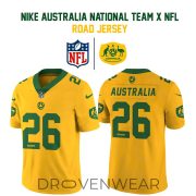 Australia National Team NFL-Inspired Road Game Jersey by Nike
