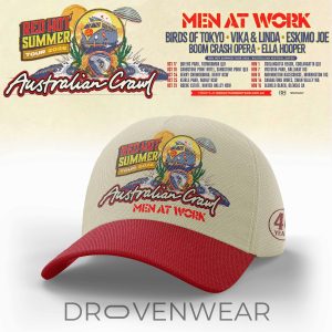 Australian Crawl Red Hot Summer Tour Collector Cap by Drovenwear.com