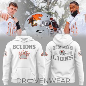 BC Lions Pacific Frost White Limited Edition Hoodie by Drovenwear.com