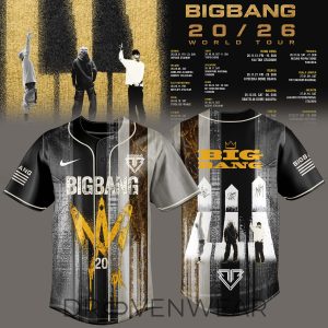 BIGBANG 2026 World Tour Baseball Jersey by Drovenwear.com