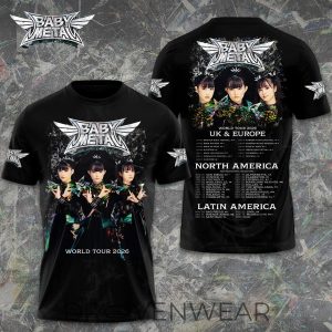 Babymetal World Tour 2026 Premium 3D Apparel Collection by Drovenwear.com