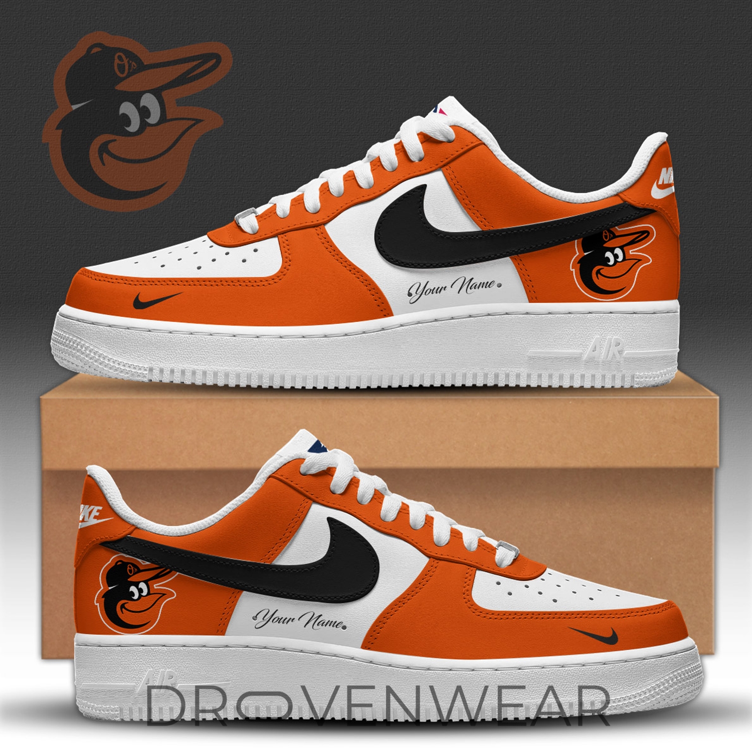 Baltimore Orioles Limited Edition AF1 Style Sneakers 2026 Baltimore Orioles Limited Edition AF1 Style Sneakers 2026