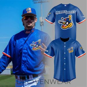Binghamton Rumble Ponies BMets Home Threads Collector Jersey by Drovenwear.com