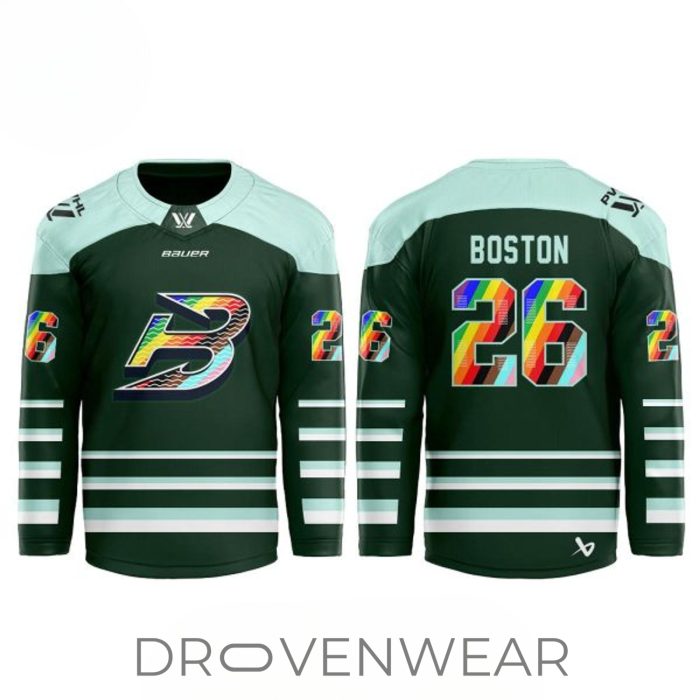 Boston Fleet Pride Month 2026 Custom PWHL Hockey Jersey - Image 2