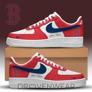 Boston Red Sox AF1 Inspired Collector Shoes 2026 by Drovenwear.com