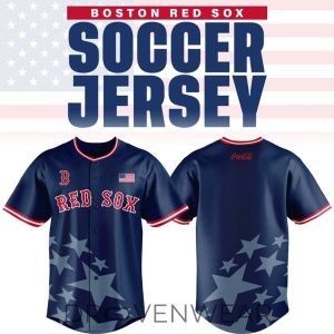 Boston Red Sox American Soccer Celebration Baseball Jersey by Drovenwear.com