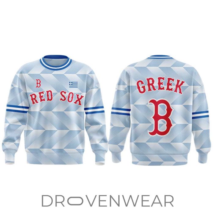 Boston Red Sox Greek Heritage Celebration Night 2026 Sweatshirt - Image 2