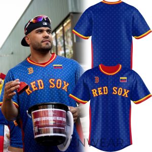 Boston Red Sox Venezuelan Heritage Jersey Limited Edition by Drovenwear.com