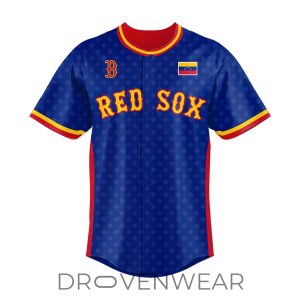 Boston Red Sox Venezuelan Heritage Jersey Limited Edition by Drovenwear.com