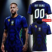 Brazil Soccer Team Jesus Inspired Custom Fan Jersey