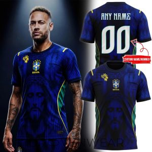Brazil Soccer Team Jesus Inspired Custom Fan Jersey by Drovenwear.com