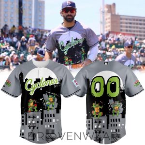 Brooklyn Cyclones 2026 TMNT Limited Edition Baseball Jersey by Drovenwear.com