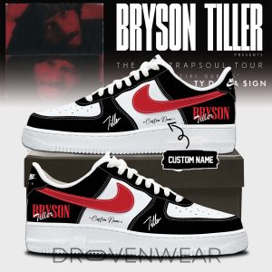 Bryson Tiller The Neo Trapsoul Tour Signature Shoes AF1 V2 by Drovenwear.com