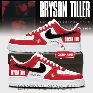 Bryson Tiller The Neo Trapsoul Tour Signature Shoes AF1 V3 by Drovenwear.com