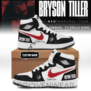 Bryson Tiller The Neo Trapsoul Tour Signature Shoes AJ1 by Drovenwear.com