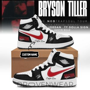 Bryson Tiller The Neo Trapsoul Tour Signature Shoes AJ1 V2 by Drovenwear.com