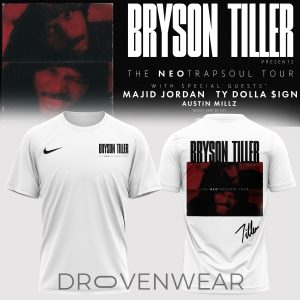 Bryson Tiller The Neo Trapsoul Tour Signature Tshirt by Drovenwear.com