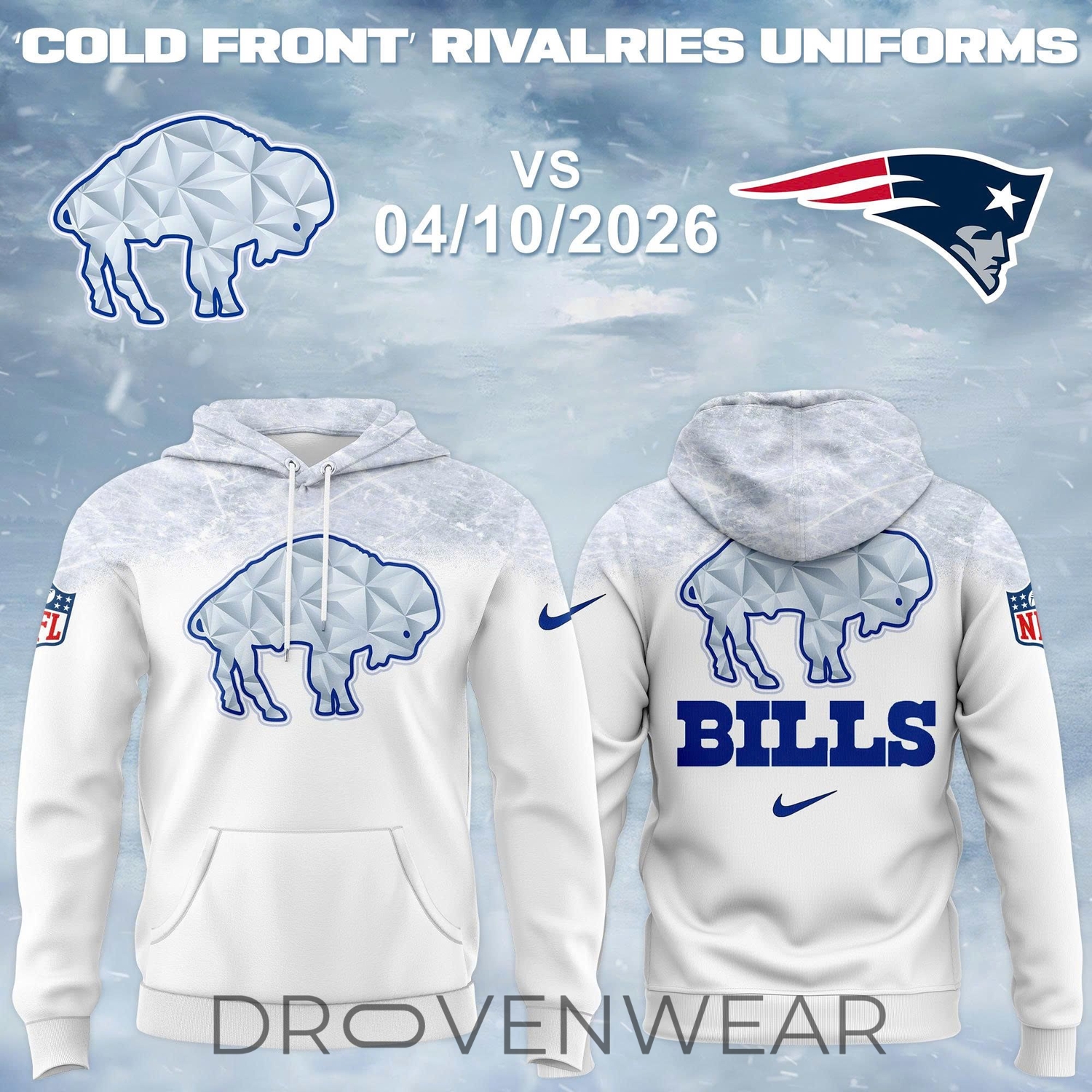 Buffalo Bills Cold Front Rivalries Special Hoodie 2026 Version 3 Buffalo Bills Cold Front Rivalries Special Hoodie 2026 Version 3
