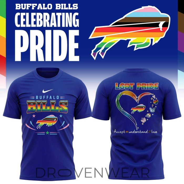 Buffalo Bills Pride Month 2026 Love & Acceptance T-Shirt - Image 3