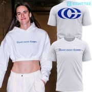 Caitlin Clark "Shoot More Threes" 2026 Limited Edition White Shirt