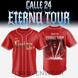 Calle 24 Eterno Tour 2026 Premium Baseball Jersey by Drovenwear.com
