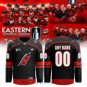 Carolina Hurricanes 2026 Eastern Conference Champions Personalized Hockey Jersey