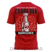 Carolina Hurricanes Championship Signature Roster Red Graphic Shirt - Image 3
