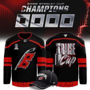 Carolina Hurricanes Raise The Cup 2026 Champions Black Hockey Jersey