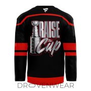 Carolina Hurricanes Raise The Cup 2026 Champions Black Hockey Jersey - Image 3