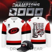 Carolina Hurricanes Raise The Cup 2026 Champions White Hockey Jersey