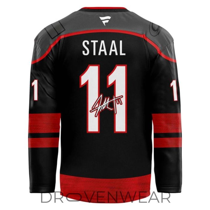 Carolina Hurricanes Stanley Cup MVP Jordan Staal Championship Jersey - Image 3