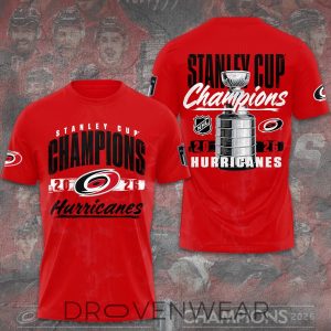 Carolina Hurricanes Stanley Cup Victory 2026 Fan 3D Apparel by Drovenwear.com