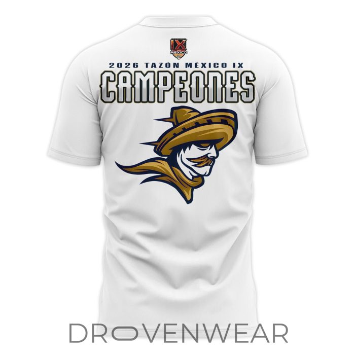 Caudillos de Chihuahua Tazón México IX Champions 2026 Commemorative T-Shirt - Image 3