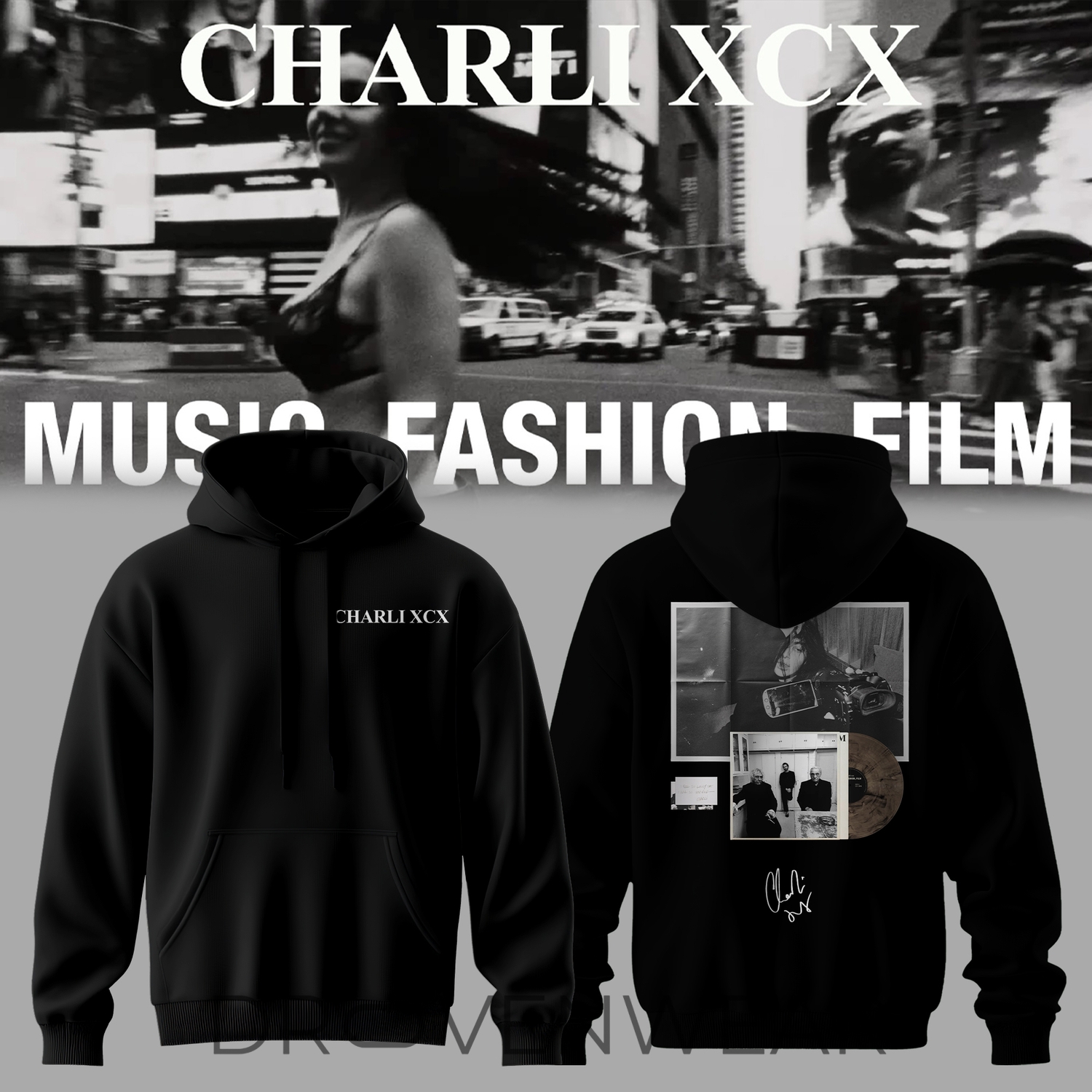 Charli XCX Music Fashion Film Collection Premium Hoodie Charli XCX Music Fashion Film Collection Premium Hoodie