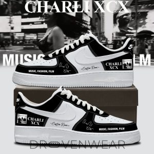 Charli XCX Music Fashion Film Custom Air Force 1 Sneakers by Drovenwear.com