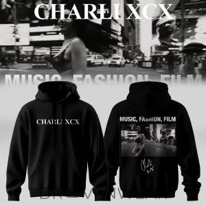 Charli XCX Music Fashion Film Premium Black Hoodie by Drovenwear.com