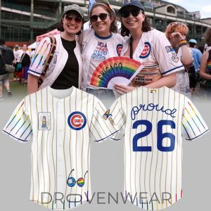 Chicago Cubs Pride Celebration Special Baseball Jersey 2026 by Drovenwear.com