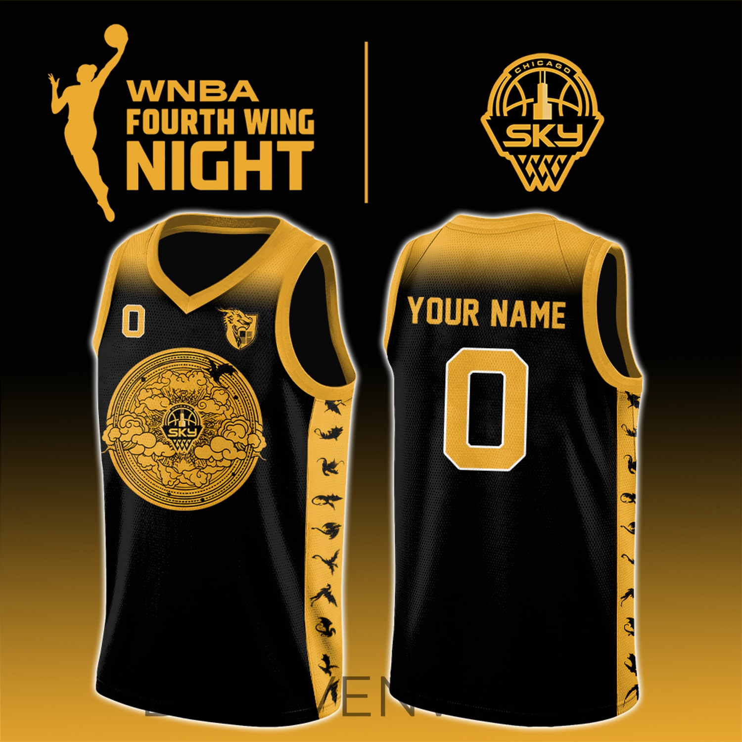 Chicago Sky Fourth Wing Theme Night 2026 Exclusive Jersey Chicago Sky Fourth Wing Theme Night 2026 Exclusive Jersey