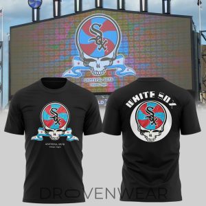 Chicago White Sox Grateful Dead Night Black TShirt by Drovenwear.com