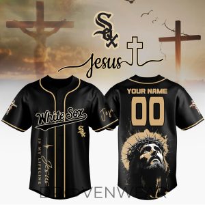 Chicago White Sox Jesus Faith Personalized 3D Baseball Jersey by Drovenwear.com