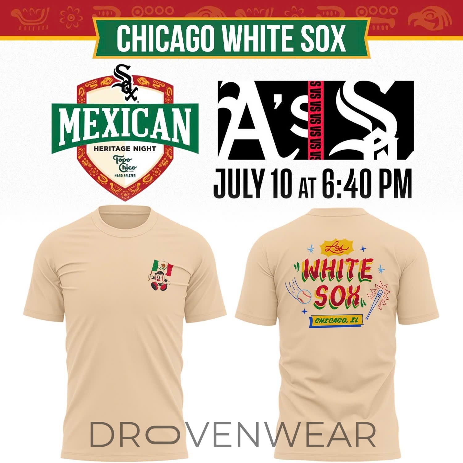 Chicago White Sox Mexican Heritage Celebration T-Shirt Limited Release Chicago White Sox Mexican Heritage Celebration T-Shirt Limited Release