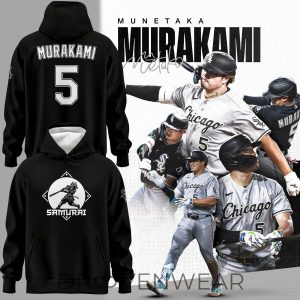 Chicago White Sox Munetaka Murakami Southside Samurai Hoodie by Drovenwear.com